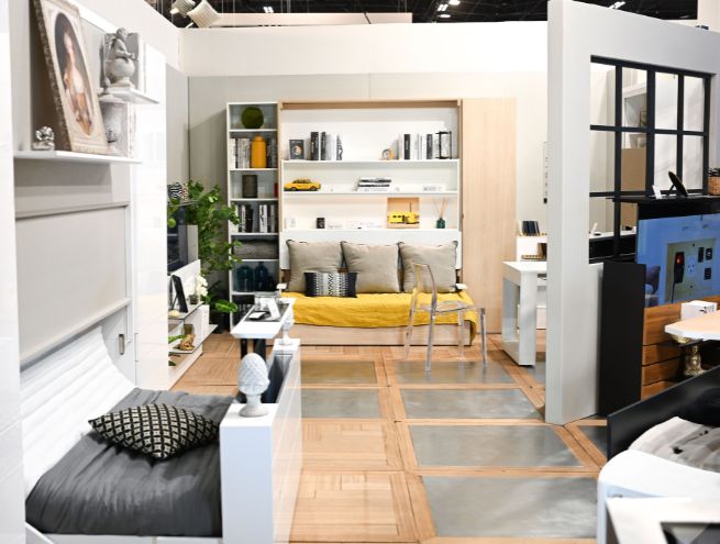 Espace de démonstration design pour l’aménagement intérieur sur Home & Co Paris - Foire de Paris